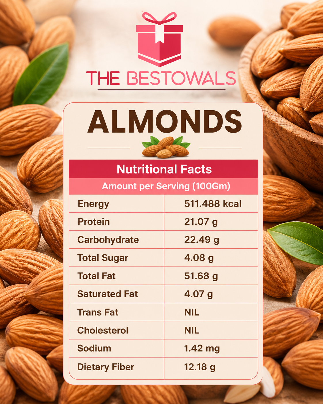Almonds California 1 Kg